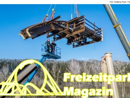 Aufbau des Themenbereichs „Sonnenbucht“ in FANTASIA (Januar 2025)